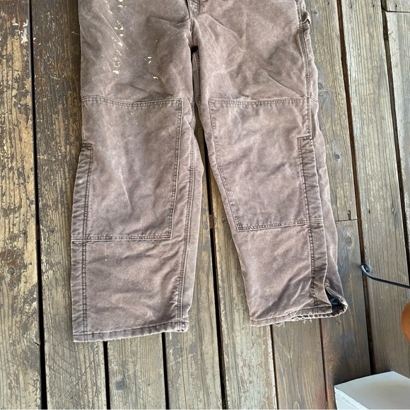 Carhartt Quilted Insulated Brown Men's Overalls - Picture 3 of 7